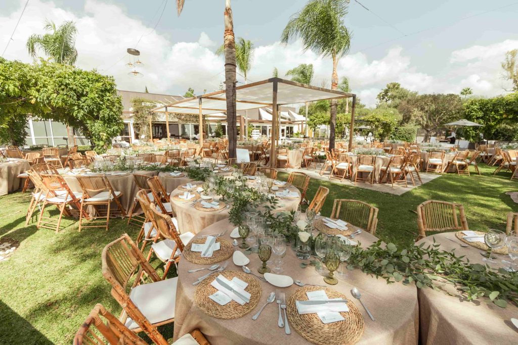 mesas serpenteantes boda